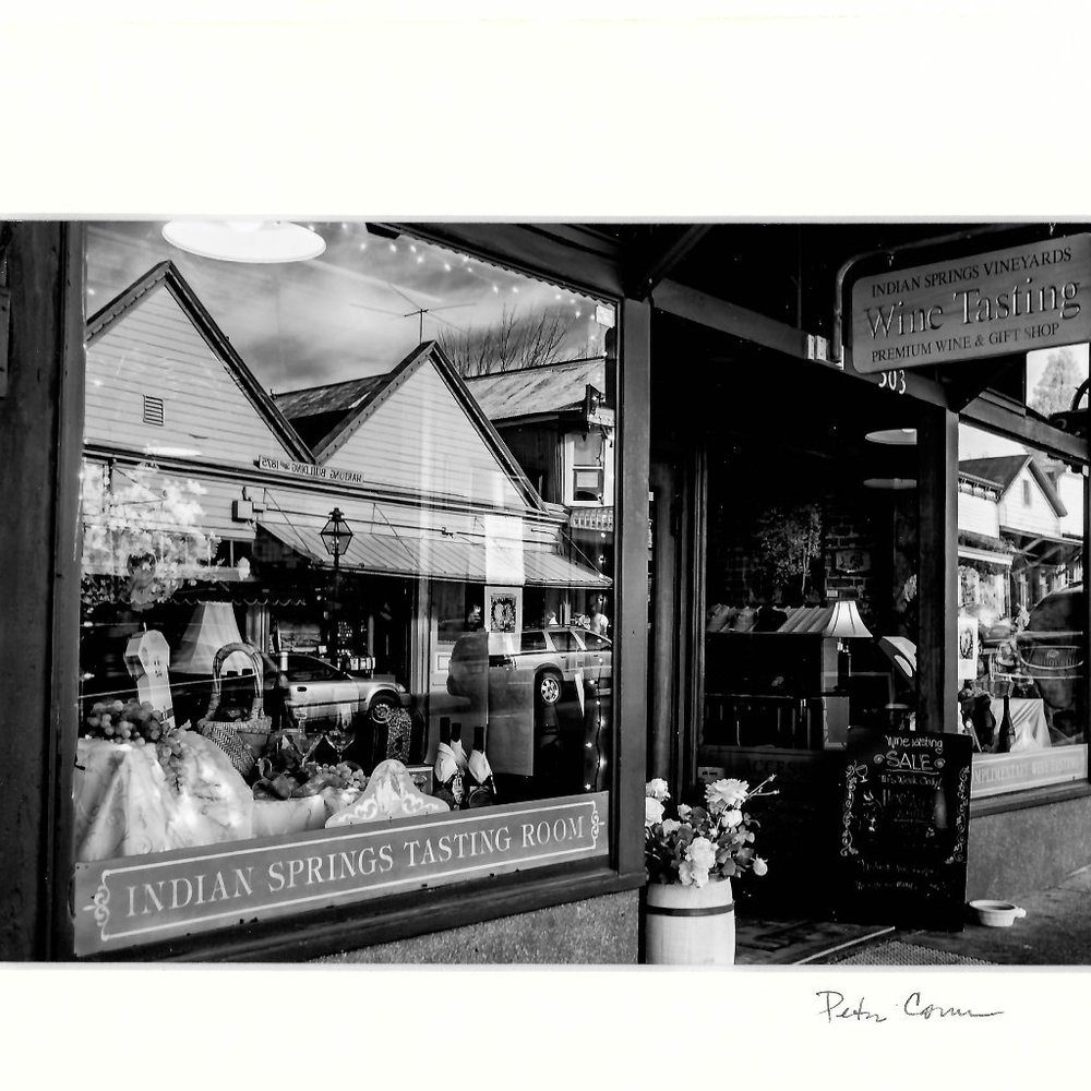 Vintage Old Town Infrared Street Scene Photo Art Print 12x9 Signed Matting + COA